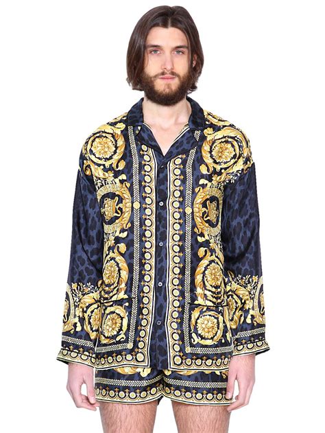 versace silk pajamas